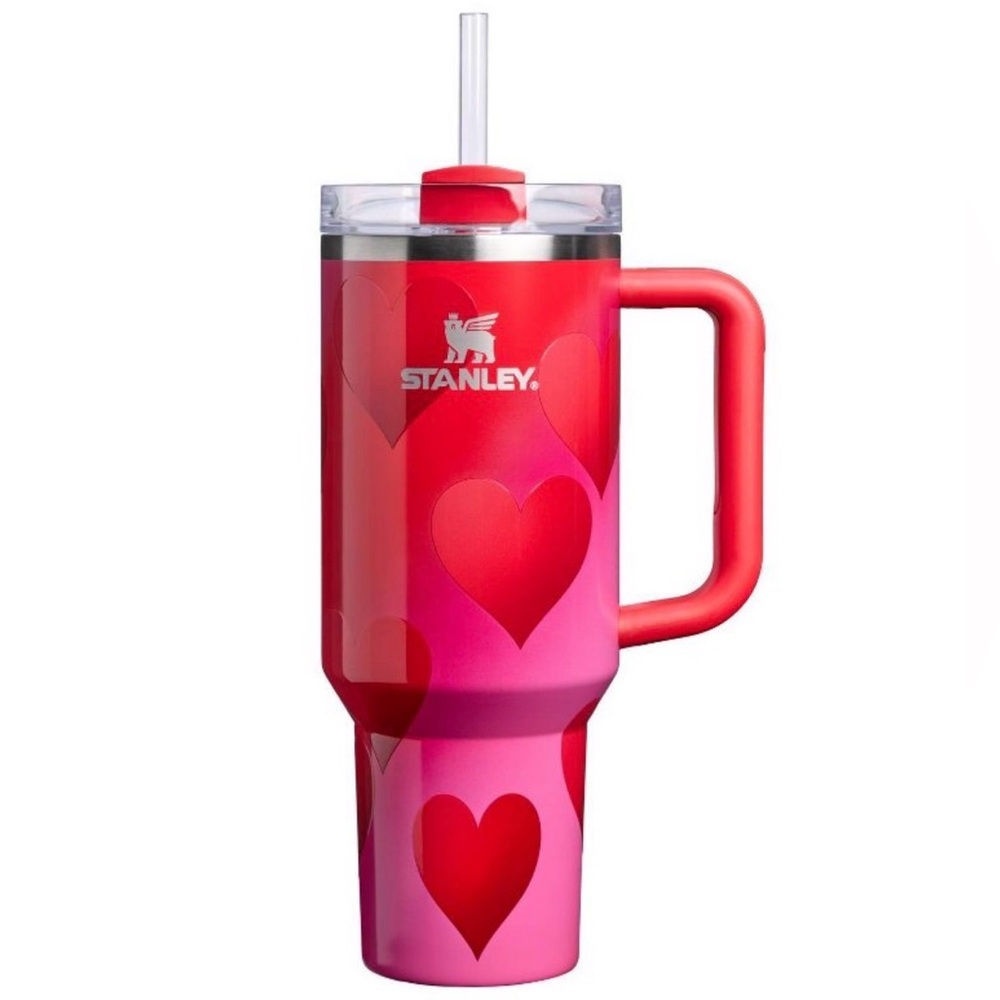 Stanley Valentine's Day 40 oz Stainless Steel H2.0 Flowstate Quencher Tumbler